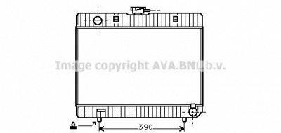 AVA QUALITY COOLING ms2103 -  Радиатор, охлаждение двигателя